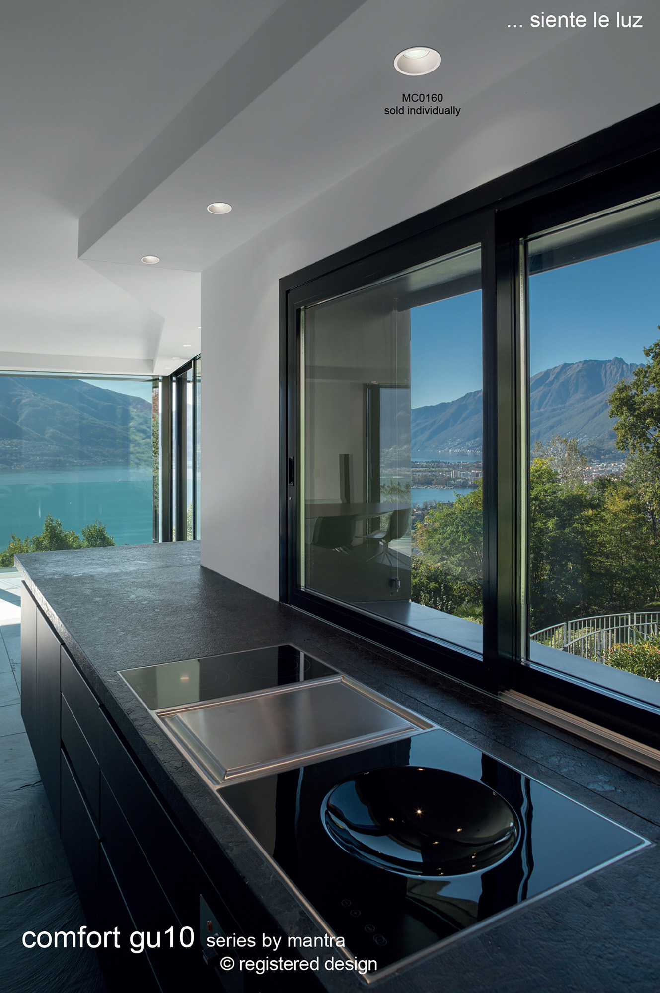 Comfort GU10 Recessed Ceiling Luminaires Mantra Fusion Square/Rectangular Recess Ceiling